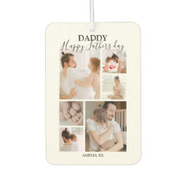 Moderne Happy Fathers Day Photo Collage Luchtverfrisser