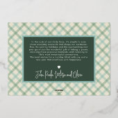 Moderne Happy Holidays Script Minimaal 1 Foto Folie Feestdagenkaart (Achterkant)