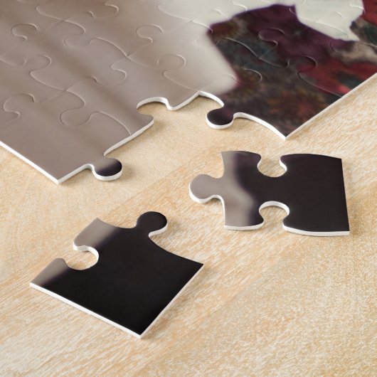 Moderne Happy Moederdag Custom Family Foto Legpuzzel (Zijkant)