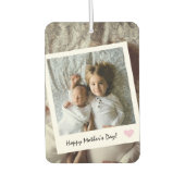 Moderne Happy Moederdag Custom Foto Luchtverfrisser (Voorkant)