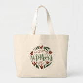 Moderne Happy Moederdag Grote Canvas tas (Voorkant)