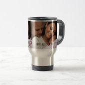 Moderne Happy Moederdag Photo Travel Mug Reisbeker (Voorkant rechts)