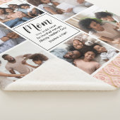 Moderne Happy Mothers Dag 6 Fotocollage Sherpa Deken (3/4)