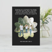 Moderne Happy New Year Foto Collage Kaart | Elegan (Staand voorkant)