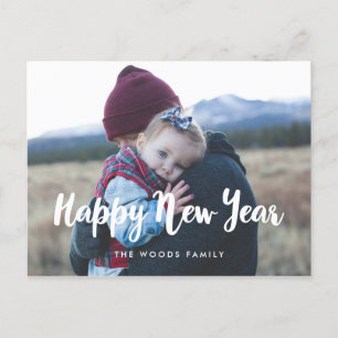Moderne Happy New Year Holiday foto Briefkaart