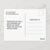 Moderne Happy Nieuwjaar 3 Foto Collage Briefkaart (Achterkant)