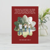 Moderne Happy Nieuwjaar Foto Collage Kaart | Elega (Staand voorkant)