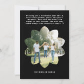 Moderne Happy Nieuwjaar Foto Collage Kaart | Elega (Voorkant)