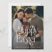 Moderne Happy Paast Photo Holiday Card