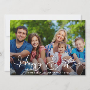 Moderne, Happy Pasen foto Feestdagenkaart