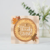 Moderne Happy Thanksgiving-dineruitnodiging Kaart (Staand voorkant)