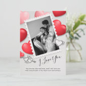 Moderne Happy Valentines Dag Foto Vakantie Kaart (Staand voorkant)