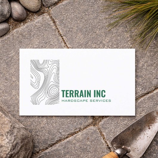 Moderne Hardscape Aannemer Minimalistisch Ontwerp Visitekaartje