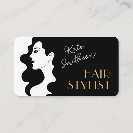 Moderne hare-lijst aangepaste QR-code en sociale m Visitekaartje (Voorkant)