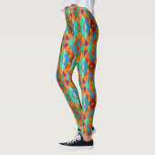 Moderne Harlekijndiamanten - Helder Vet Kleurrijk Leggings (Links)