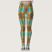 Moderne Harlekijndiamanten - Helder Vet Kleurrijk Leggings (Voorkant)
