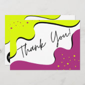 Moderne harmonie bedankkaart (Voorkant / Achterkant)