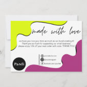 Moderne harmonie bedankkaart (Achterkant)