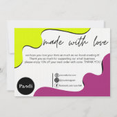 Moderne harmonie bedankkaart (Achterkant)