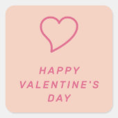 Moderne Hart-Icoon Sticker voor Valentijnsdag - Pe (Voorkant)