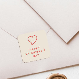Moderne Hart-Icoon Sticker voor Valentijnsdag - Ro