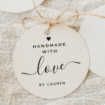 Moderne Hart Kalligrafie Handgemaakt met Liefde Do