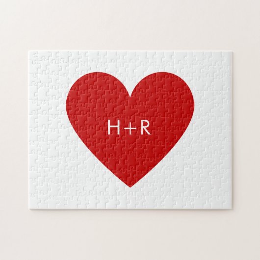 Moderne Hart Legpuzzel (Horizontaal)