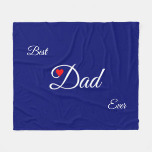 Moderne Hart Papa op Koninklijk Blauw Fleece Deken