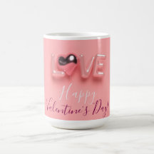 MODERNE HART ROZE VALENTIJN DAG 