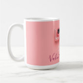 MODERNE HART ROZE VALENTIJN DAG  KOFFIEMOK (Links)