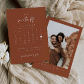 Moderne Hart Save The Date Agenda Foto Kaart