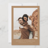 Moderne Hart Save The Date Agenda Fotokaart (Achterkant)