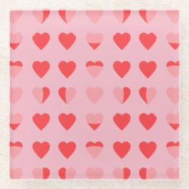 moderne harten glazen onderzetter