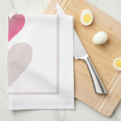 Moderne  harten klinken eenvoudig theedoek (Quarter Fold)