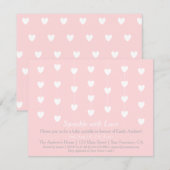 Moderne harten springen met liefdesuitnodigingen kaart (Voorkant / Achterkant)