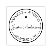 Moderne harthandeling gemaakt met Love Craft DIY-p Zelfinktende Stempel (Design)