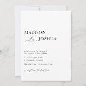 Moderne hartkalligrafie Foto QR Code Uitnodiging (Voorkant)