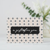 Moderne Hartpatroon Schoonheid Cadeaubonkaart Kaart (Staand voorkant)