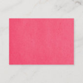 Moderne hartpleisterkaart, roze plaatskaartje (Achterkant)