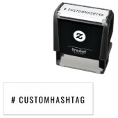 Moderne Hashtag | Aangepaste Trending Social Media Zelfinktende Stempel (In situ)