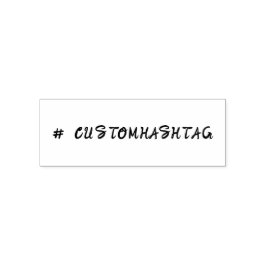 Moderne Hashtag | Minimalistisch Stijlvol Aangepas Zelfinktende Stempel