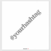 Moderne Hashtag Sticker (Vel)