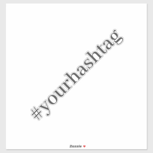 Moderne Hashtag Sticker (Vel)