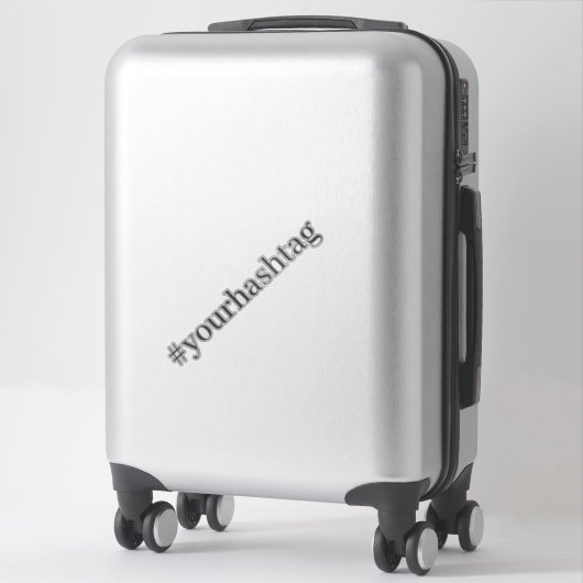 Moderne Hashtag Sticker (Koffer)