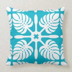 Moderne HAWAÏAN QUILT PILLOW- Monstera Kussen