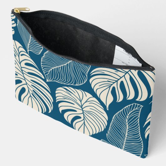 Moderne hawaiiaanse print bladeren patroon etui (Open)