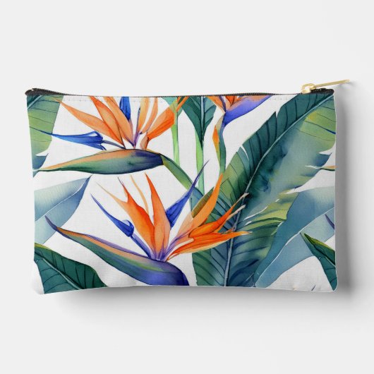 Moderne hawaiiaanse print vogel van het paradijs p etui (Achterkant)