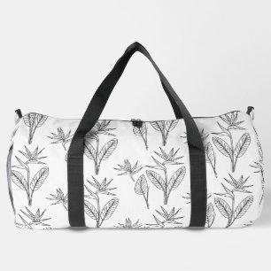 Moderne hawaiiaanse print vogel van het paradijs p plunjezak