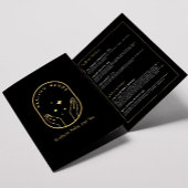 Moderne Healing Handen Massage, Wellness Brochure Drieluik Kaart