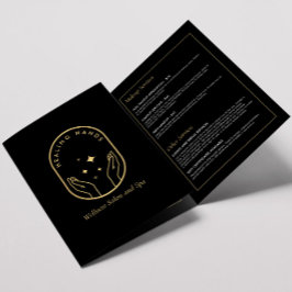 Moderne Healing Handen Massage, Wellness Brochure Drieluik Kaart